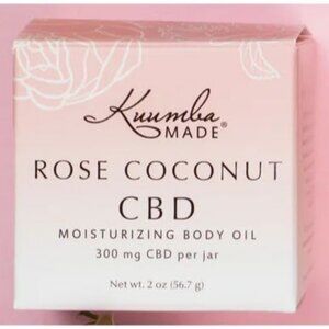 Rose Coconut Moisturizing Body Oil Certified Organic 2oz by Kuumba Made
